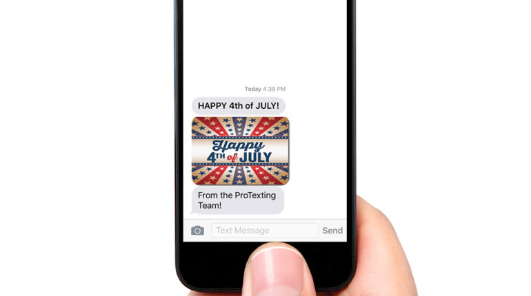 Happy 4th messaging