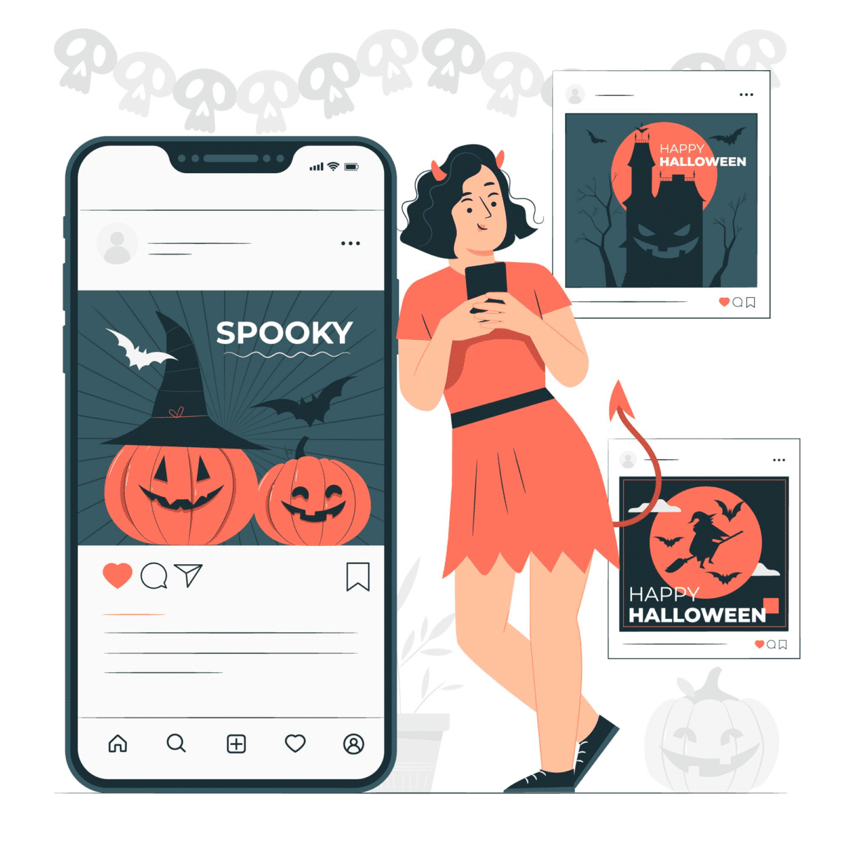 Halloween-themed SMS campaigns