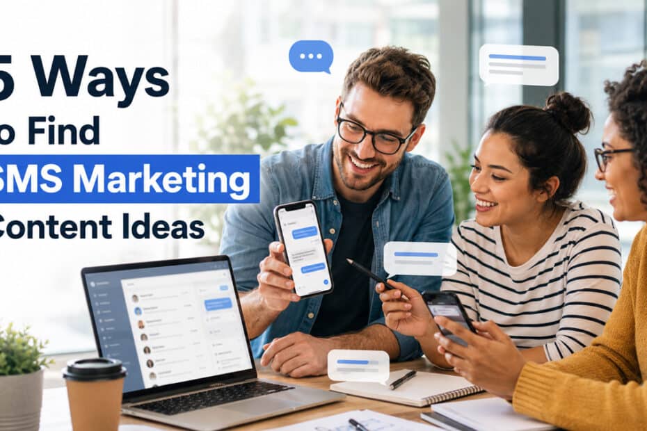 5 Ways to Find SMS Marketing Content Ideas