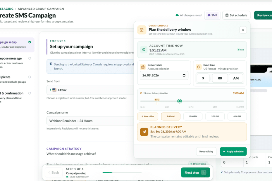 Schedule Group Text Campaigns With ProTexting